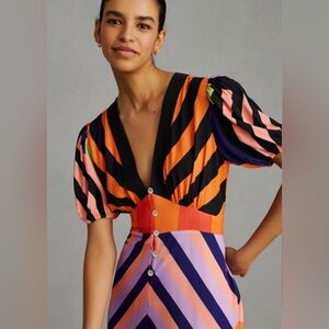 Farm Rio Deep-V Wide-Leg
Jumpsuit XS